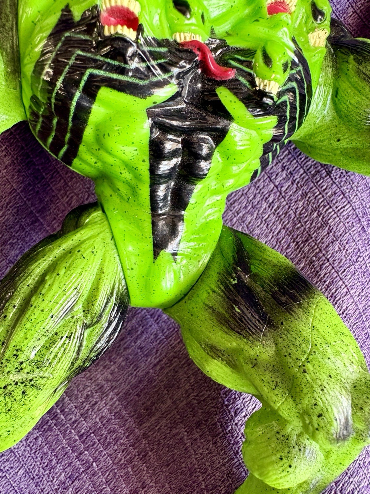 Venom the Madness 7.5&Prime; Green Figure 1996 Toy Biz Marvel Planet of the Symbiotes