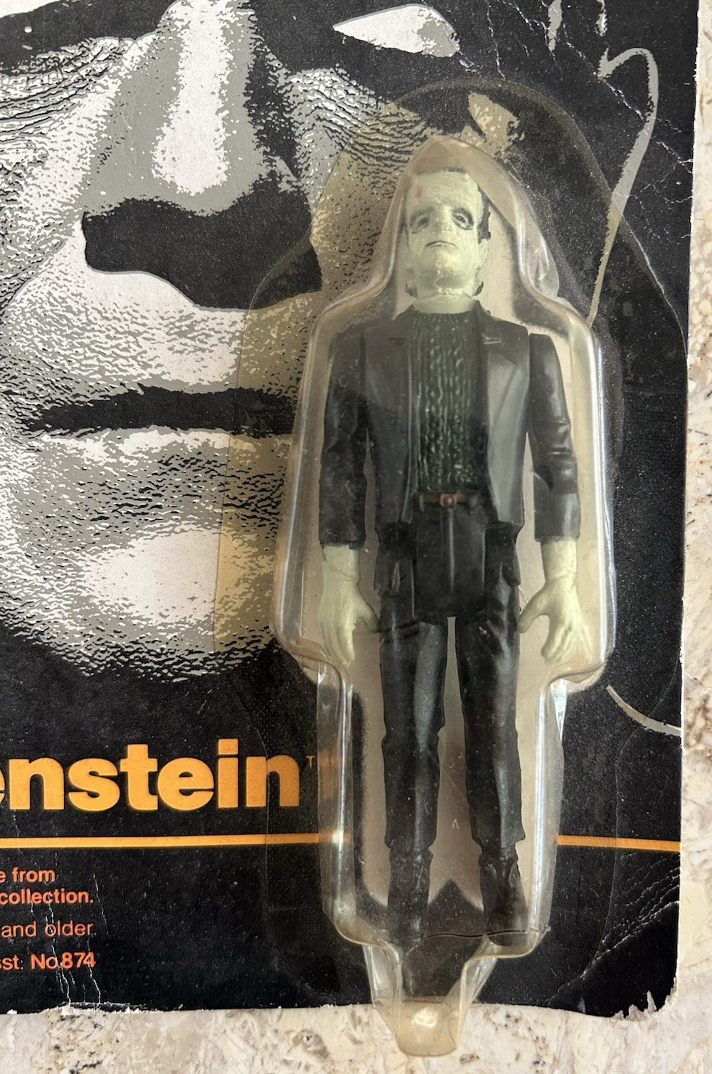 REMCO Universal FRANKENSTEIN Mini Monsters 1980 No. 868 Mint Figure on Worn Card