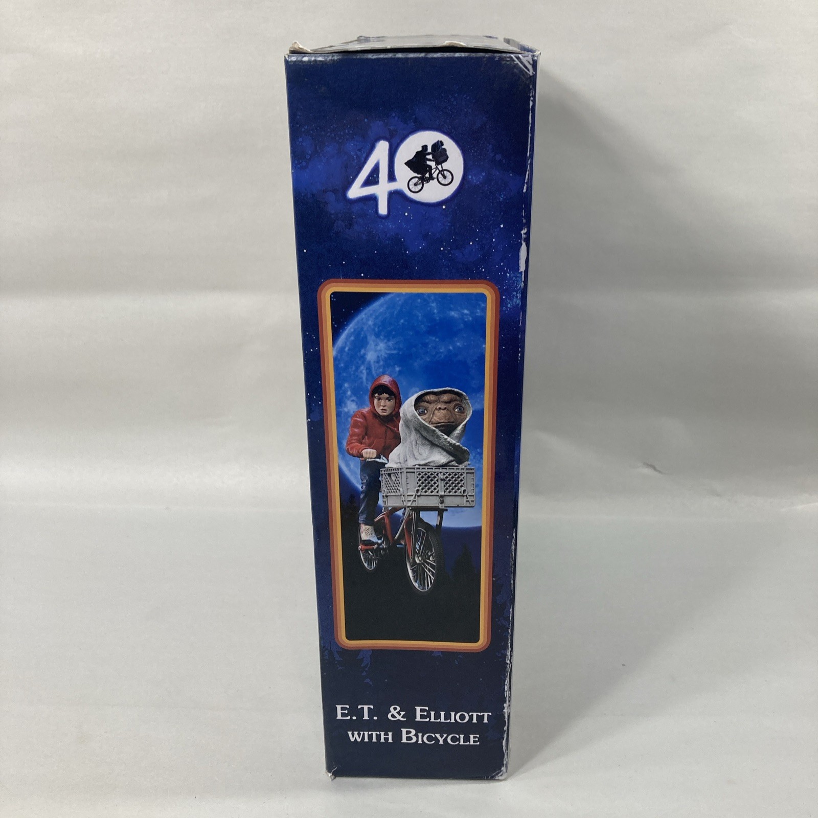 NECA E.T. The Extra-Terrestrial 40th Anniversary Elliott With Bicycle Figure set