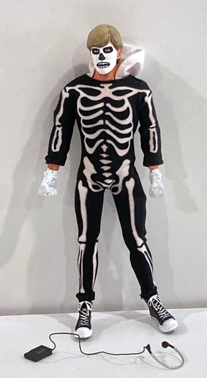 NECA The Karate Kid Johnny Lawrence Skeleton Costume 8&Prime; Clothed Action Figure