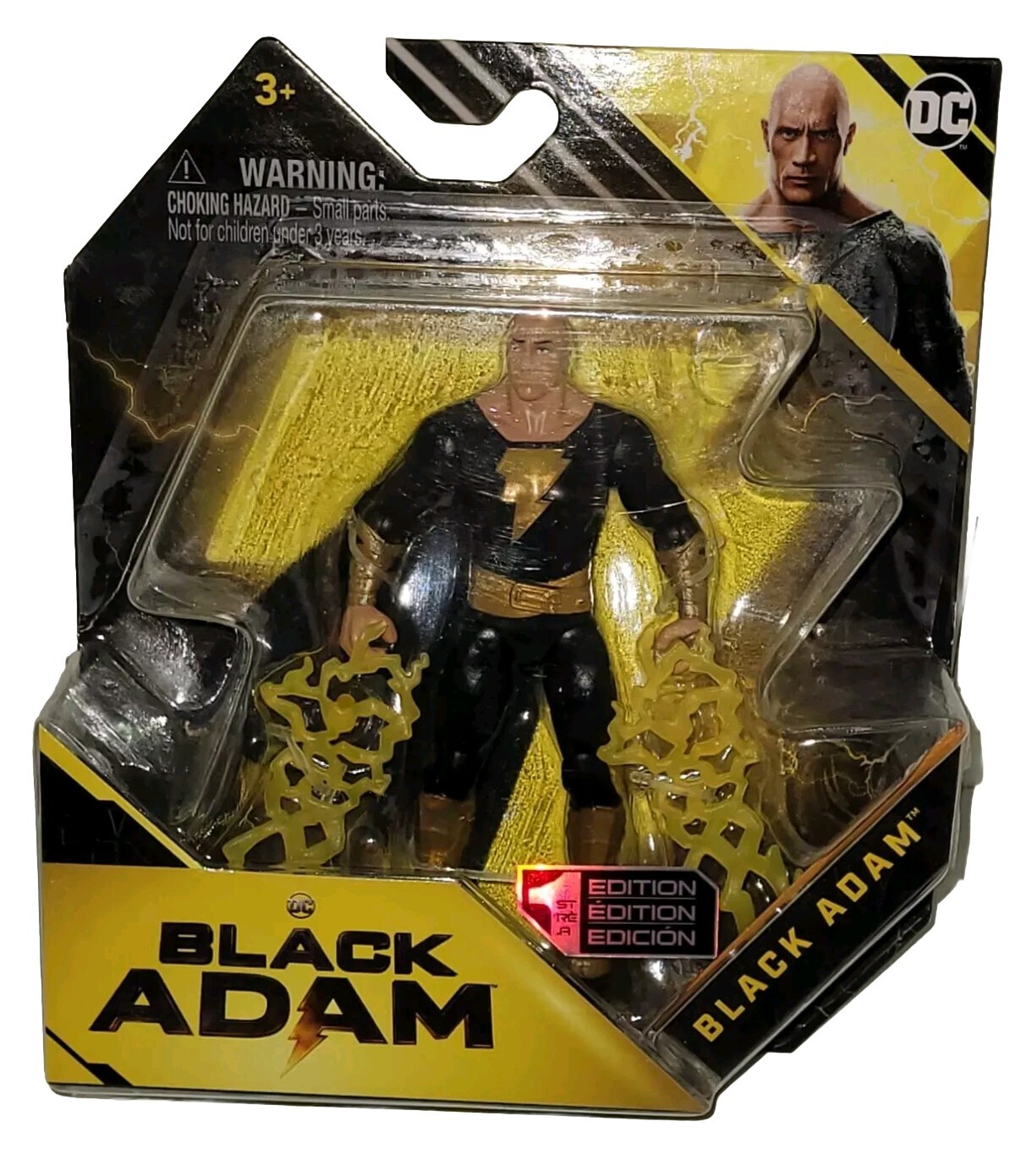 Spin Master DC Comic&rsquo;s Black Adam The Rock 1st Edition 4 Inch Action Figure