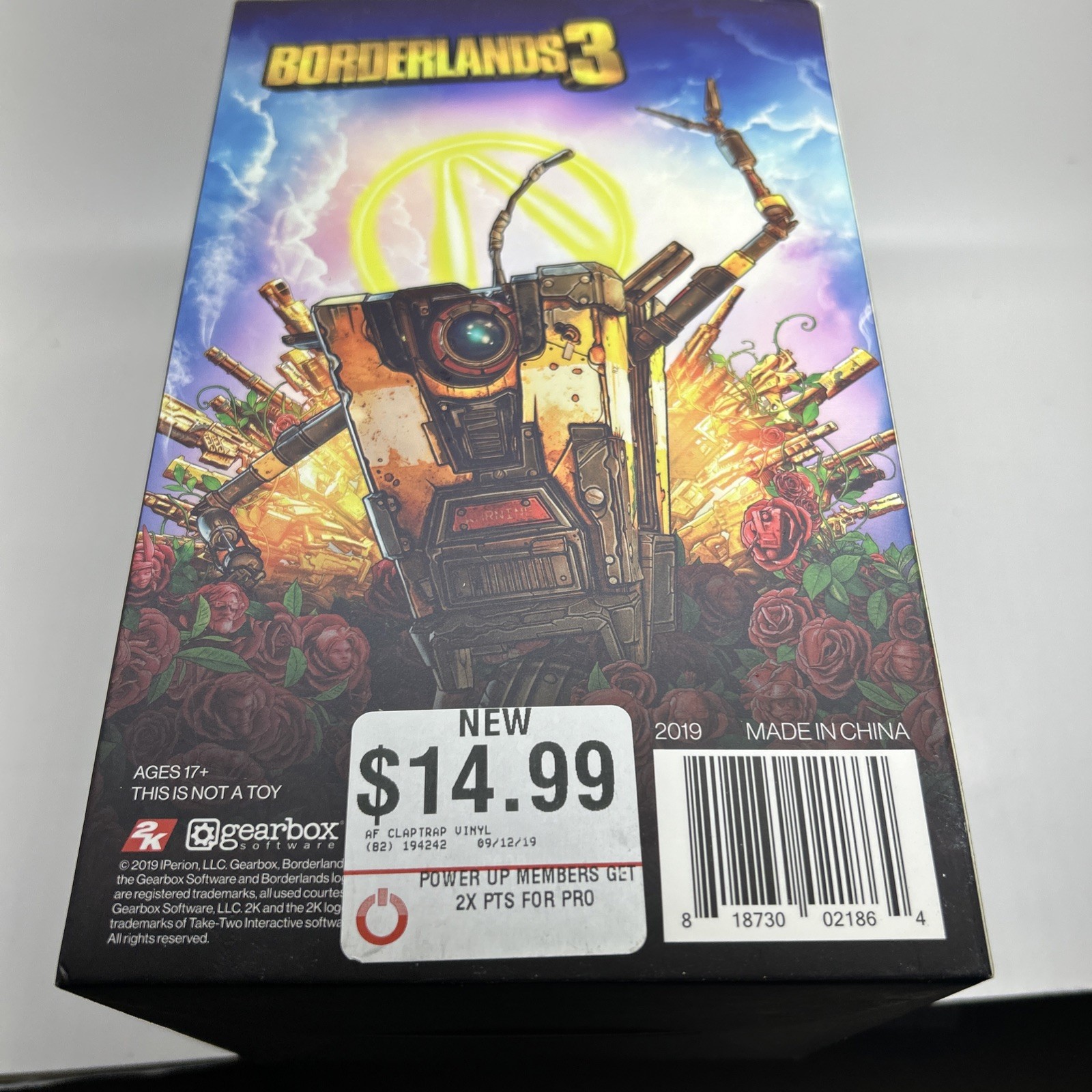 Borderlands 3 Claptrap 7&Prime; Static Figure Vinyl (2019) Brand New Sealed