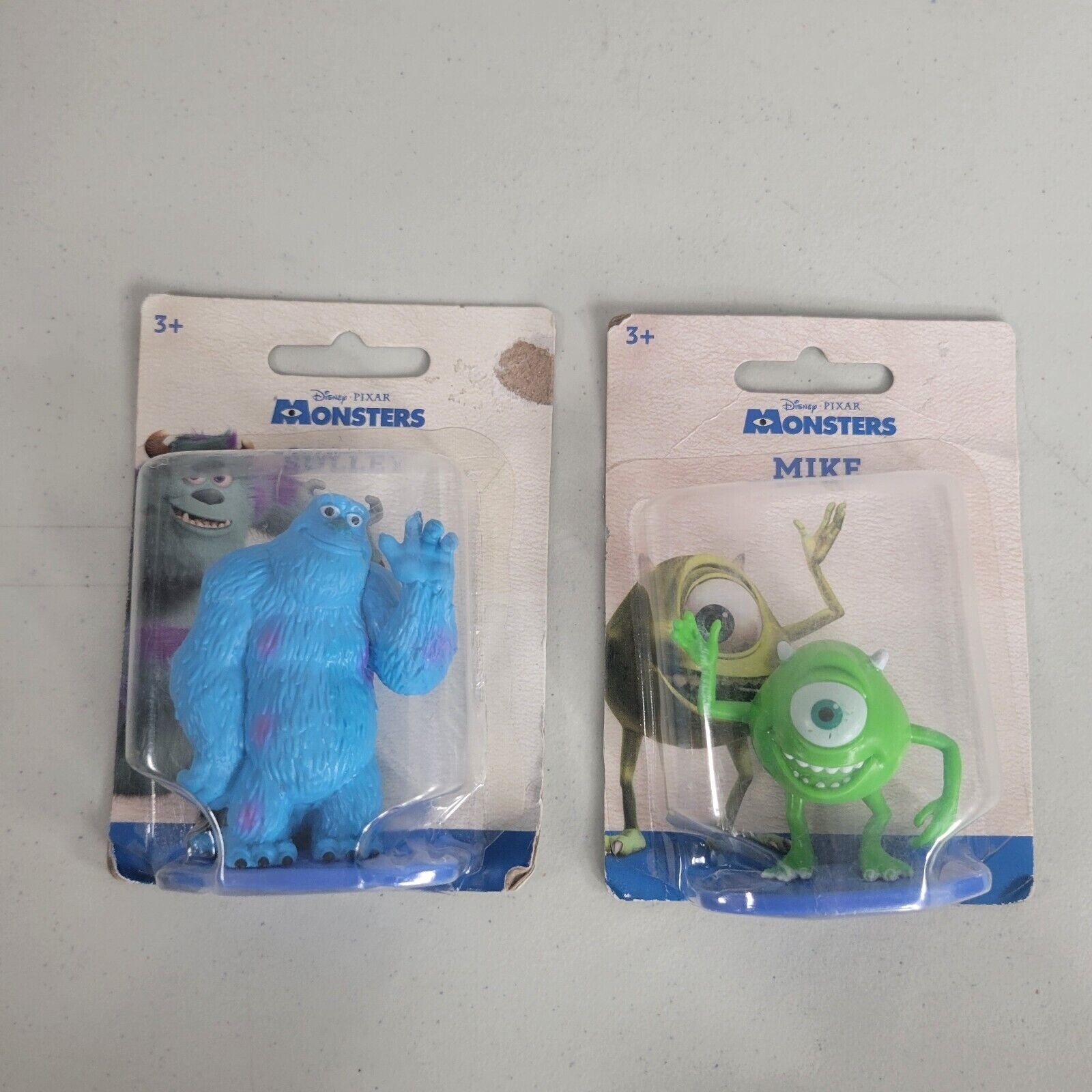Disney Pixar Monsters Inc Sulley & Mike Figures New 2” Monster Disguise Set