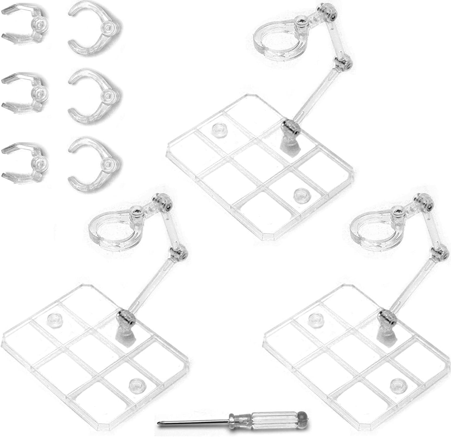 3 Pack Action Figure Stand for 3.75&Prime; and 6&Prime; Figures – Each Doll Model Support…
