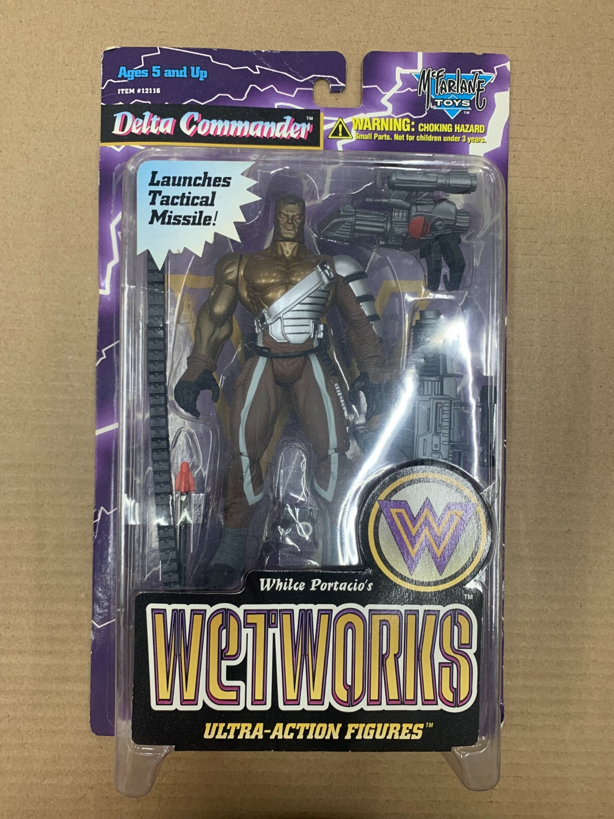 Wetworks Delta Commander Bronze Silver 6&Prime; Figure Series 2 Mcfarlane Toys 1996
