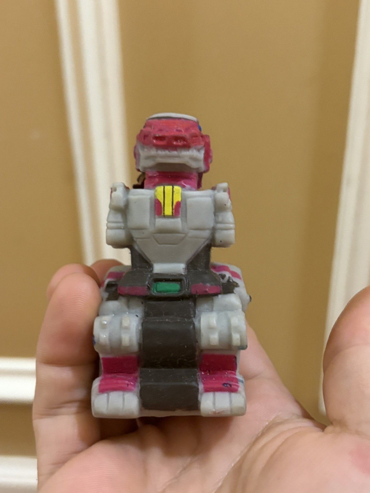 Mighty Morphin Power Rangers Rubber Figure Janex 94 VTG Zord T Rex Squeeze Light