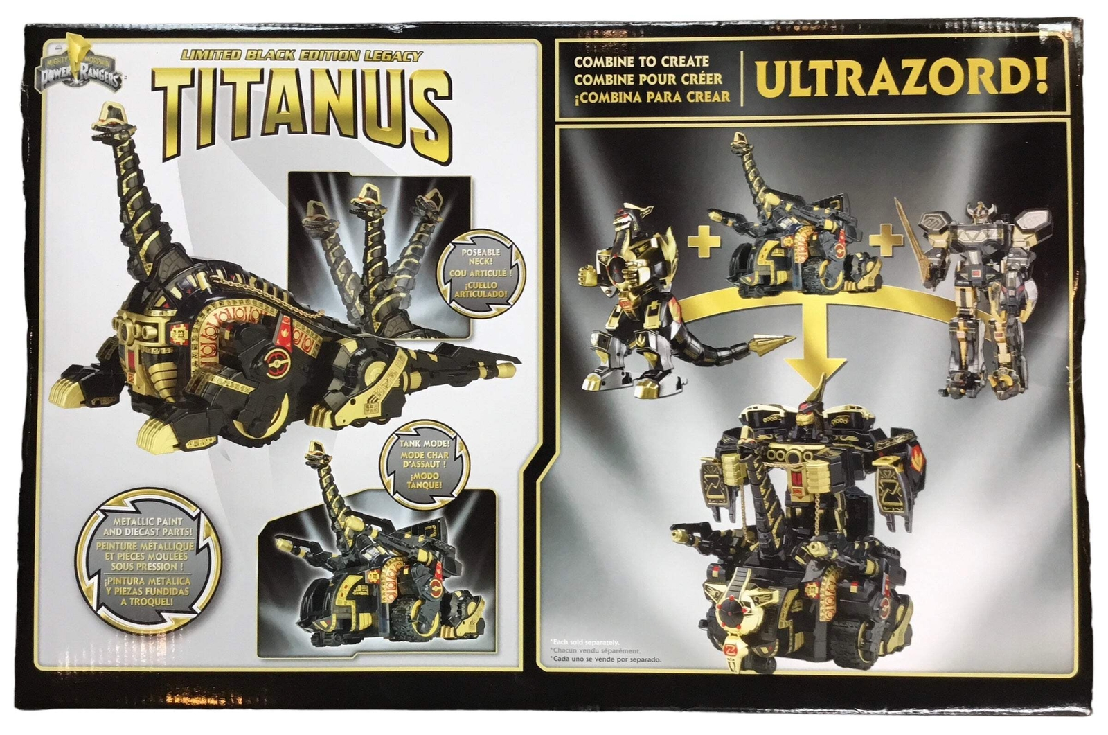 Titanus Black edition – Mighty Morphin&rsquo; Power Rangers Legacy – New In Sealed Box