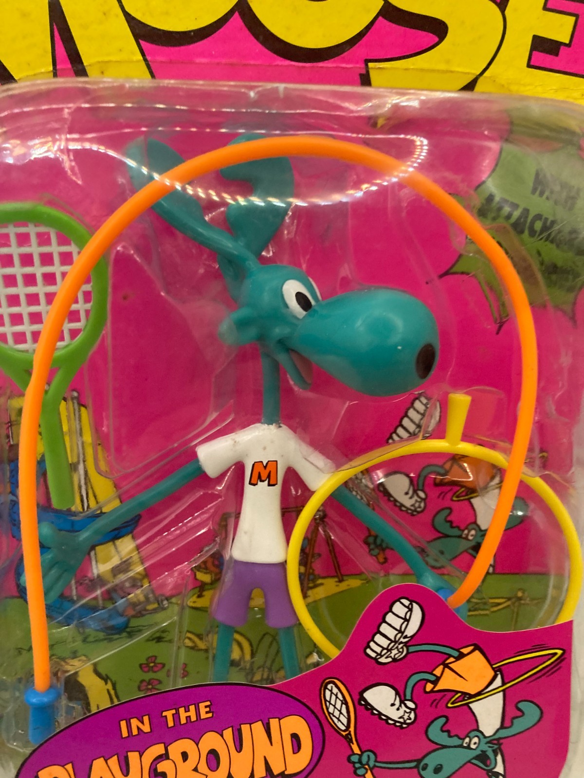 Moose&rsquo;s Bendable Moose In The Playground New Sealed Vintage Moose Enterprise