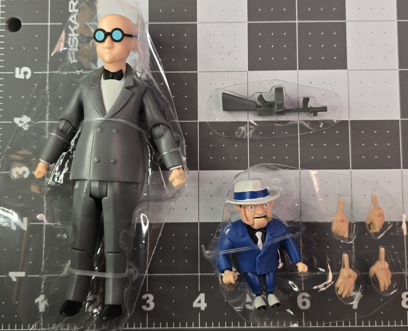 McFarlane DC Batman Animated Series BTAS VENTRILOQUIST & SCARFACE figures LOOSE