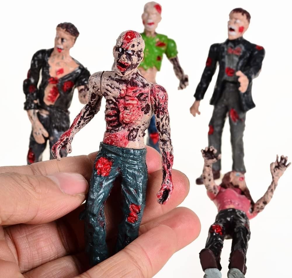 6-Pack Zombie Action Figures Scary Play Toy Set (New)