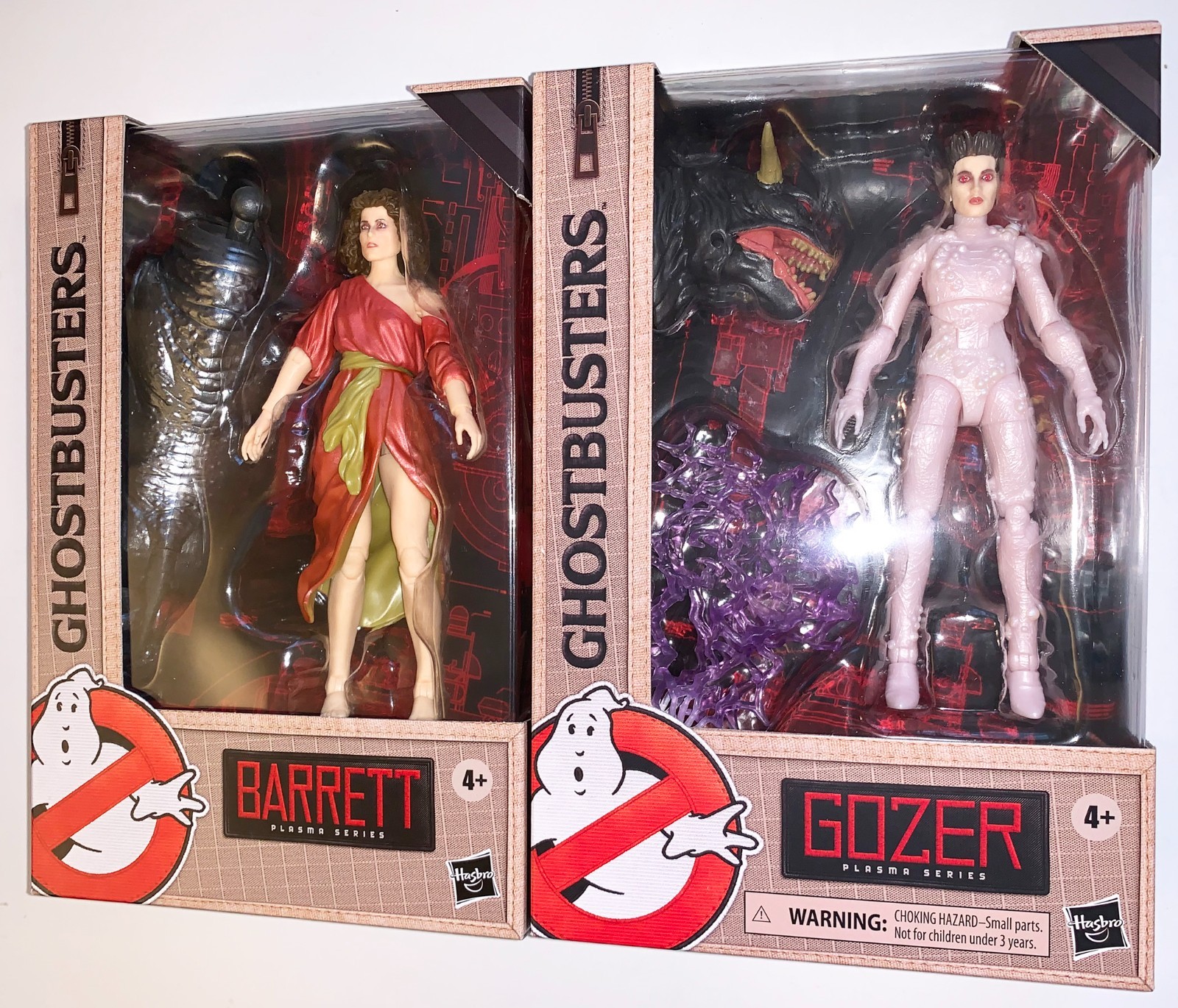 Ghostbusters DANA BARRETT & GOZER 6&Prime; Action Figures Hasbro Plasma Series MIP New