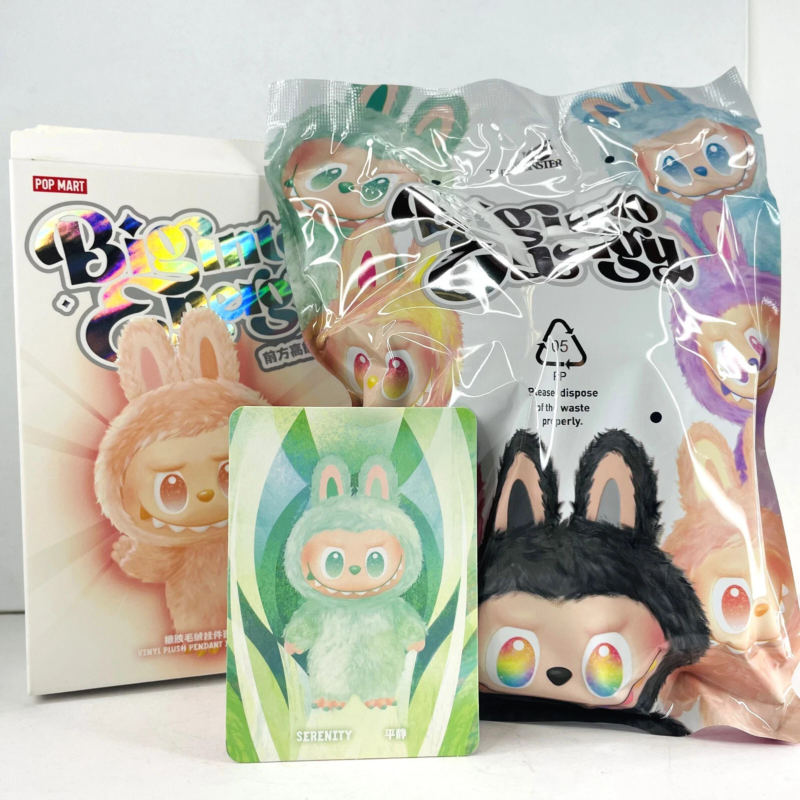 POP MART Labubu The Monsters Big Into Energy Serenity Plush Doll New Sealed Bag