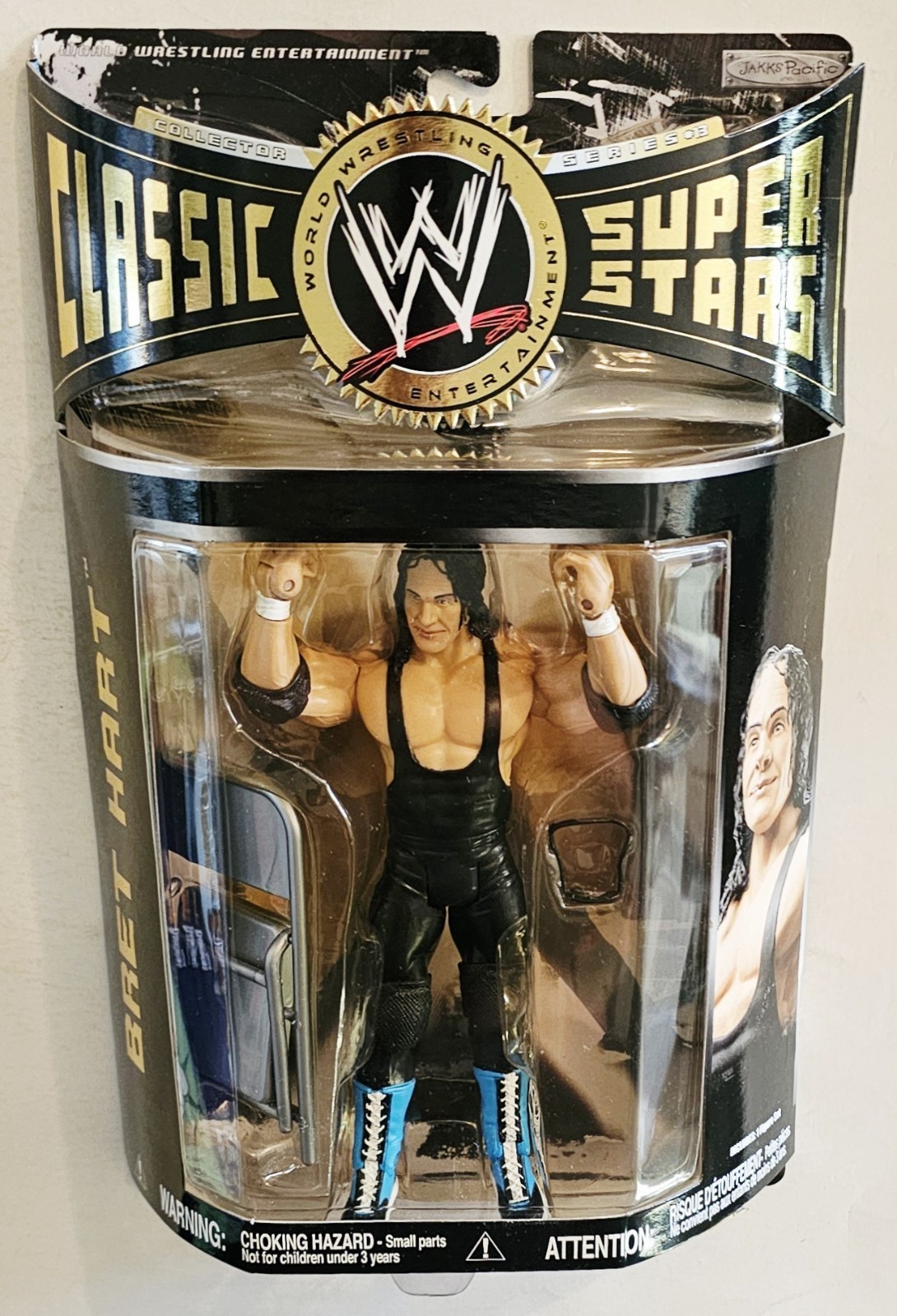 WWE CLASSIC SUPERSTARS SERIES 13 BRET HART ACTION FIGURE JAKKS PACIFIC