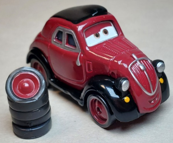 Mattel Disney Pixar Cars 2 Uncle Topolino Italian Festival Diecast 1:55 NO TIRES