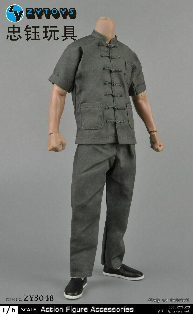 ZYTOYS ZY5048 1/6 Chinese Traditional Kung Fu Clothes Set Fit 12 » Male Body Toy