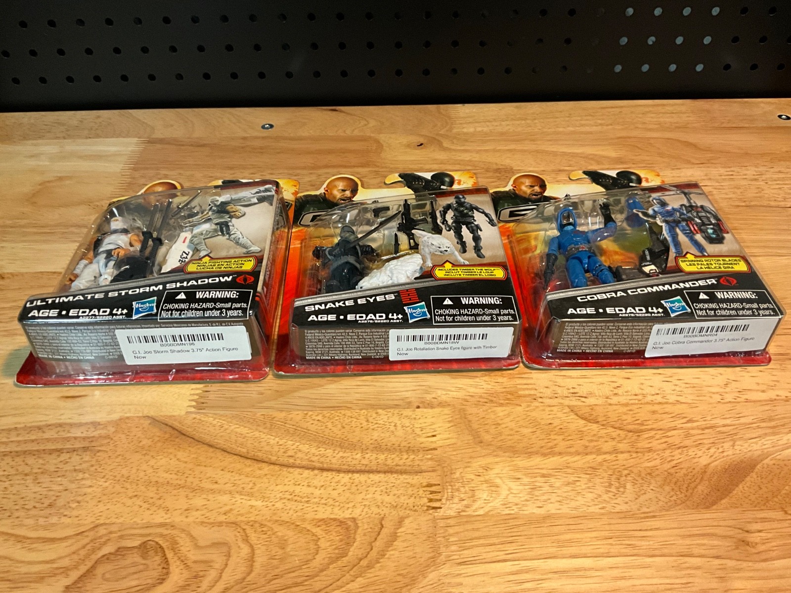 GI Joe Retaliation Ultimate Storm Shadow, Cobra Commander, Snake Eyes Figure Lot