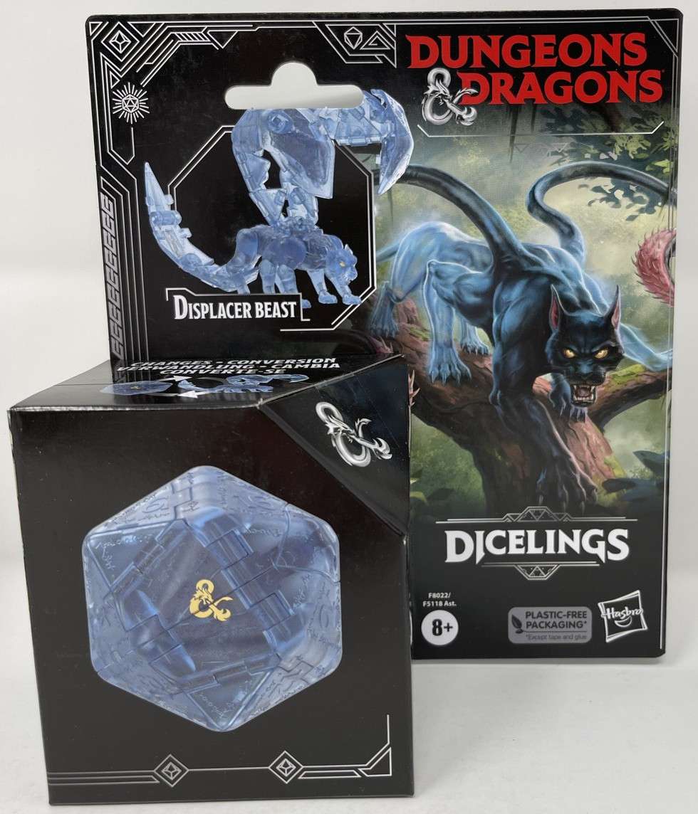 Hasbro Dungeons & Dragons Dicelings Transparent Blue Displacer Beast