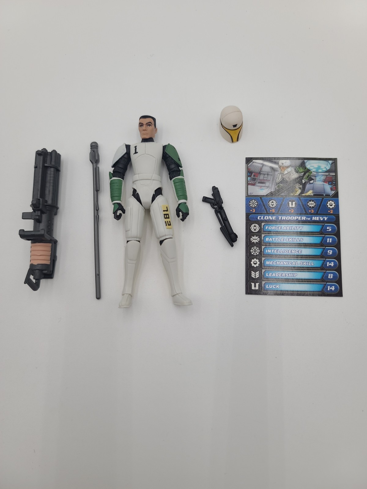 Clone Trooper Hevy CW41 2010 STAR WARS The Clone Wars TCW Complete