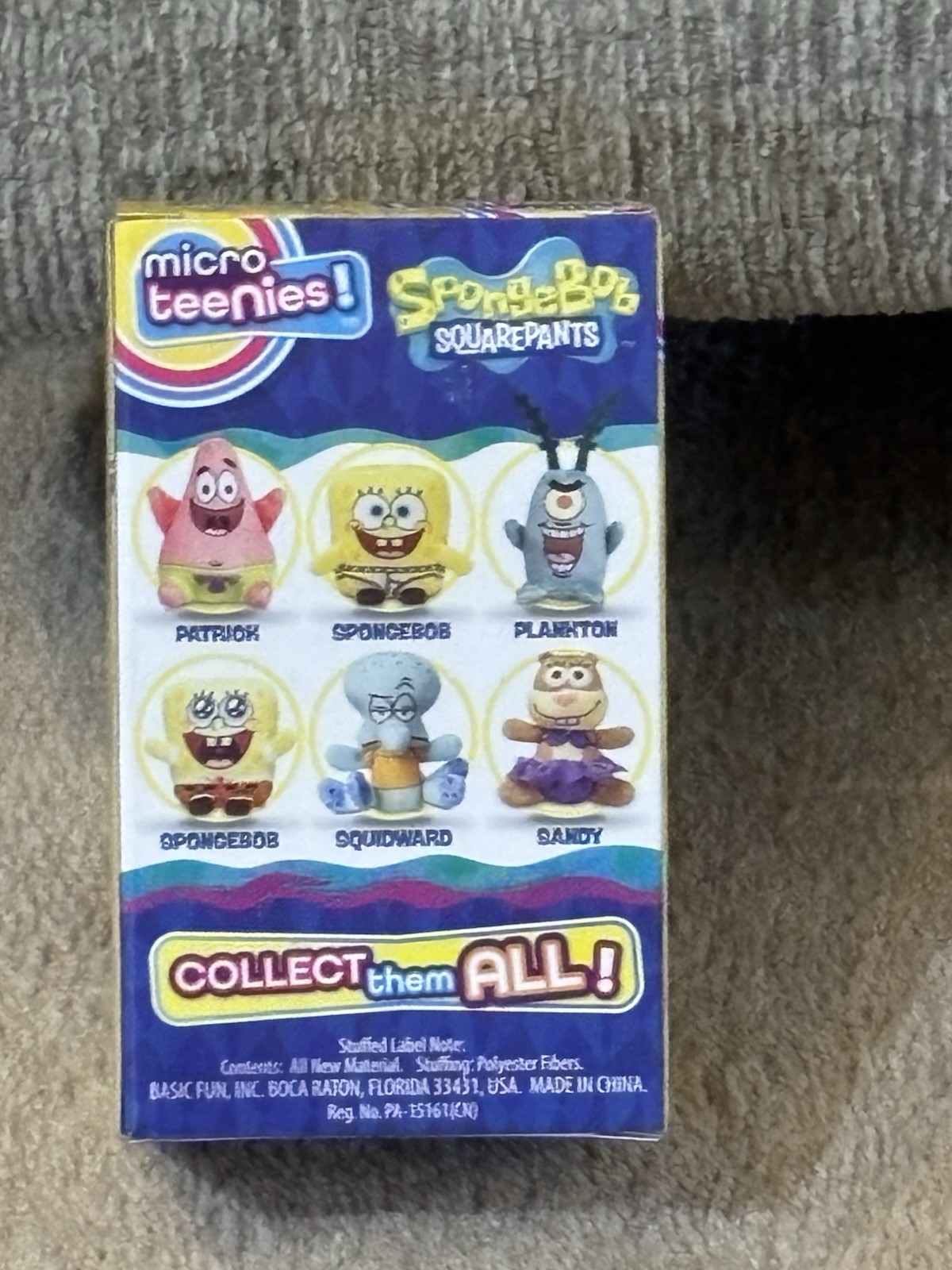 NEW – Basic Fun! SpongeBob SquarePants Micro Teenies – PLANKTON