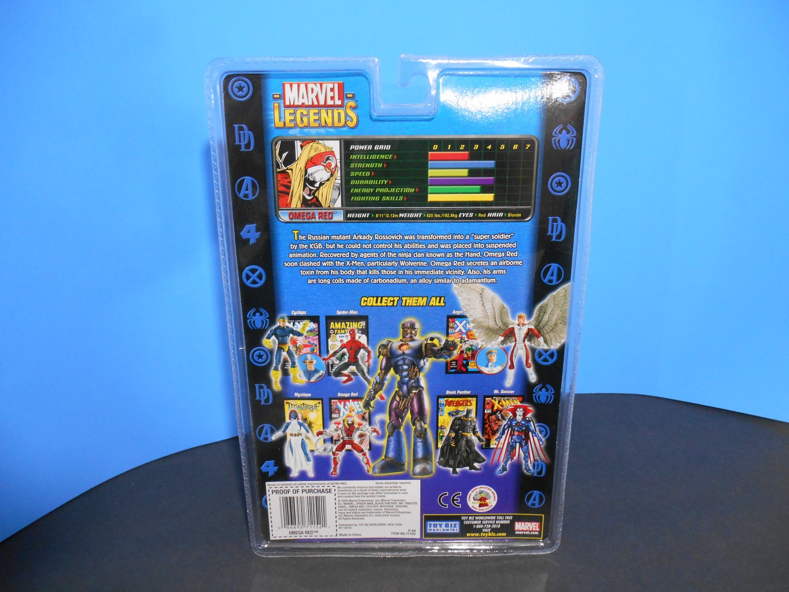 Omega Red Toy Biz Marvel Legends Sentinel Series Sealed 2005