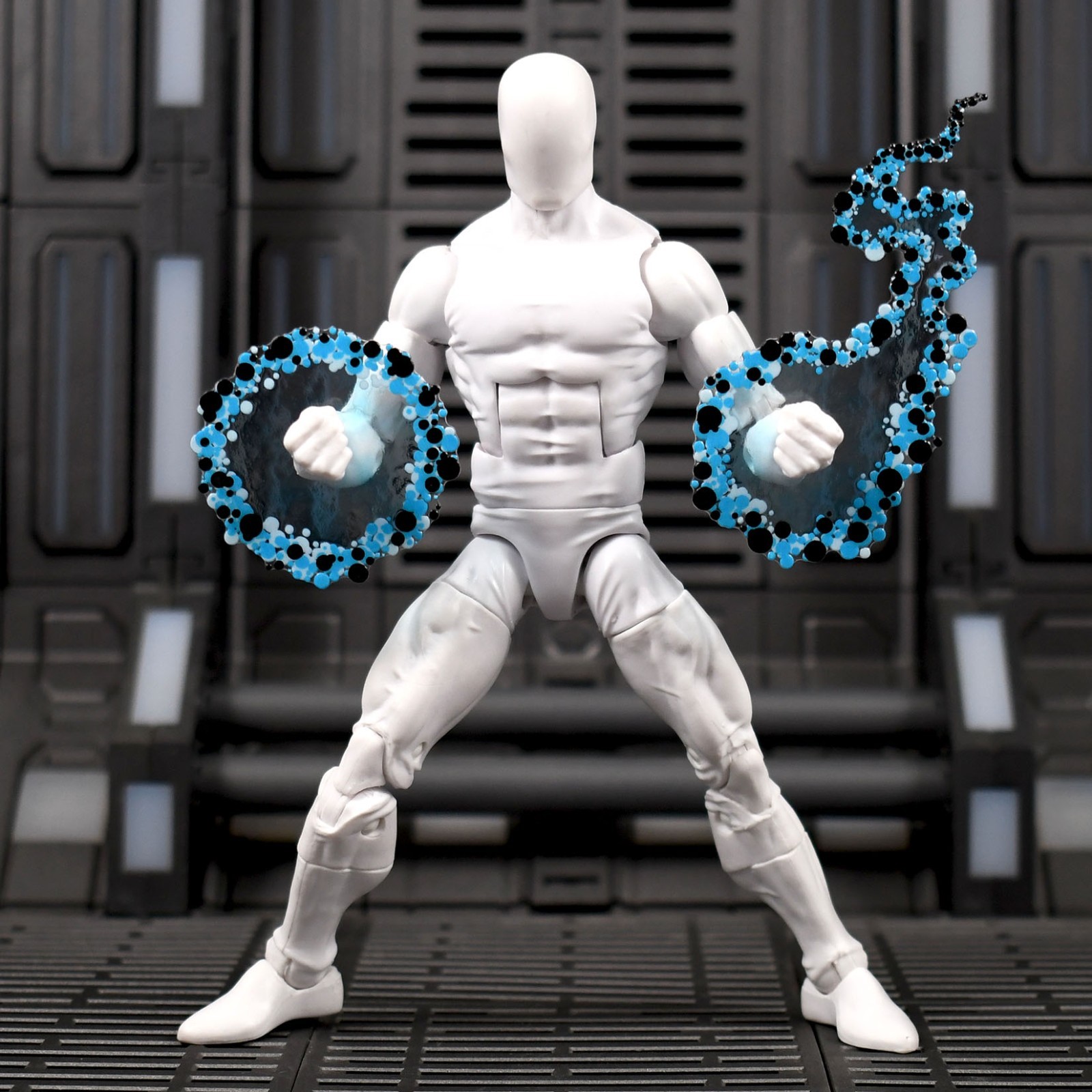Kirby Krackle style Action Figure Effect Pieces – Marvel Legends – Blue