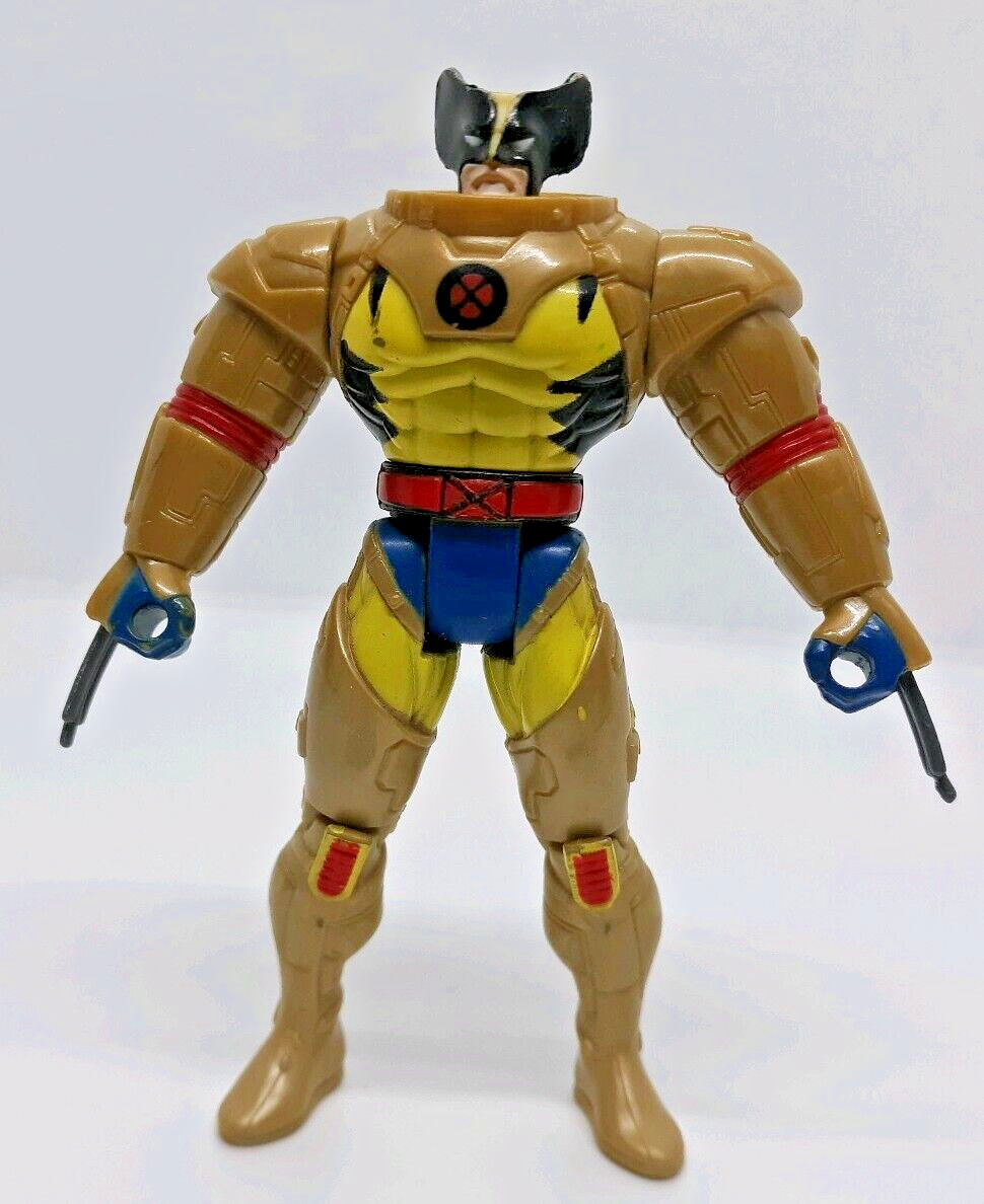 Marvel Universe Wolverine In Space Armor Action Figure Toy 4.75&Prime; 1995 Toy Biz