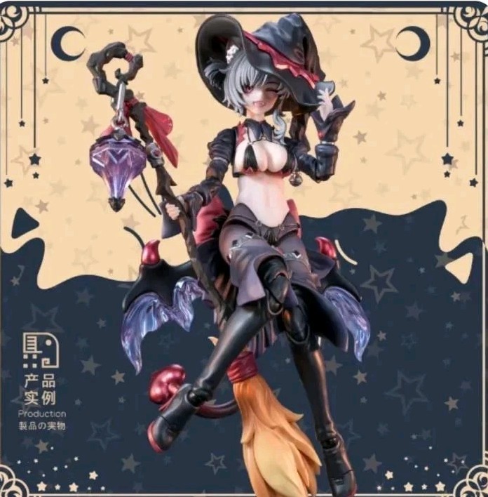 US🇺🇲- Witch of the Other World Hoshikawa Cat Black Hair 1/12 Action Figure NEW