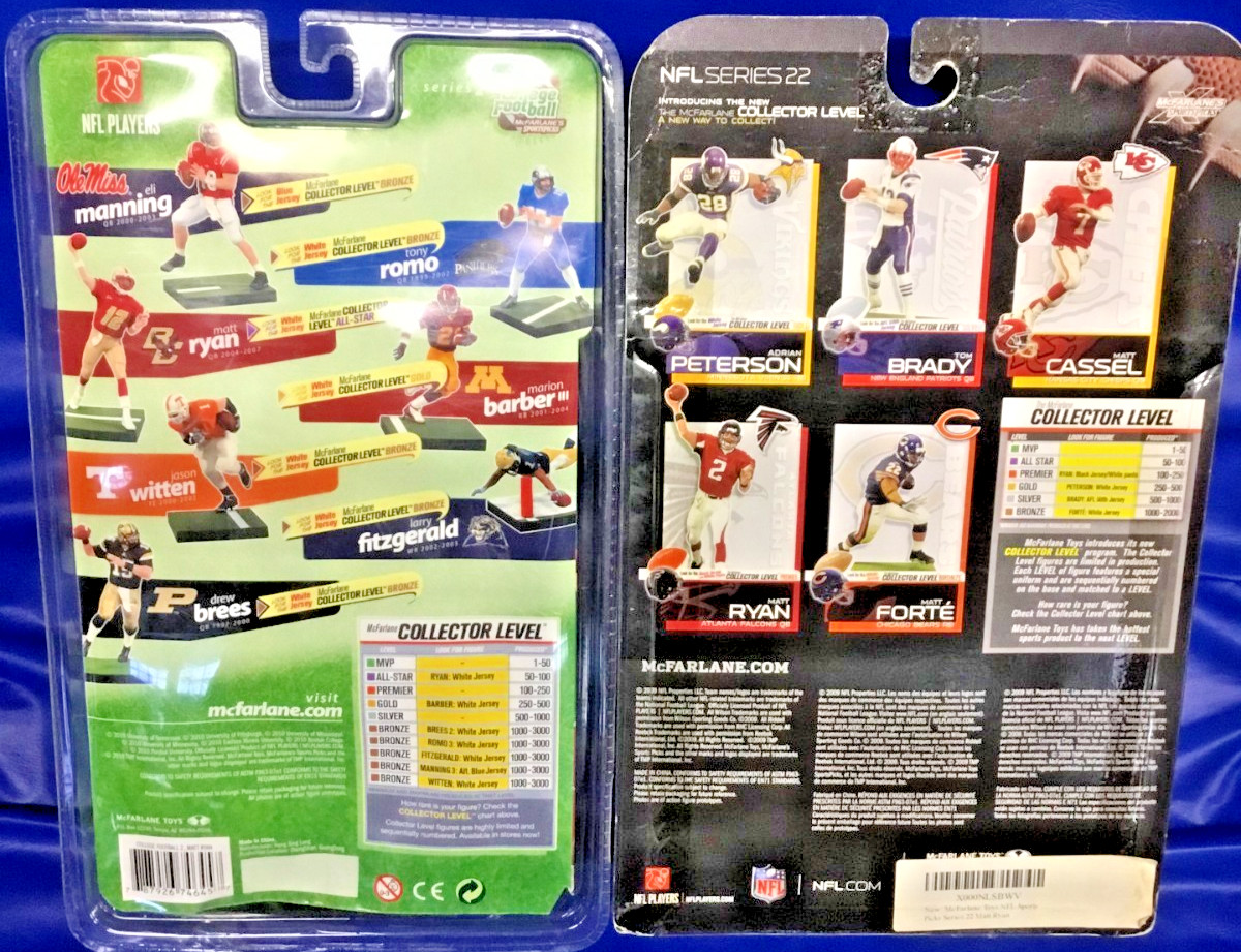 MCFARLANE NCAA NFL BOSTON COLLEGE EAGLES ATLANTA FALCONS MATT RYAN TWO FIGURES!!