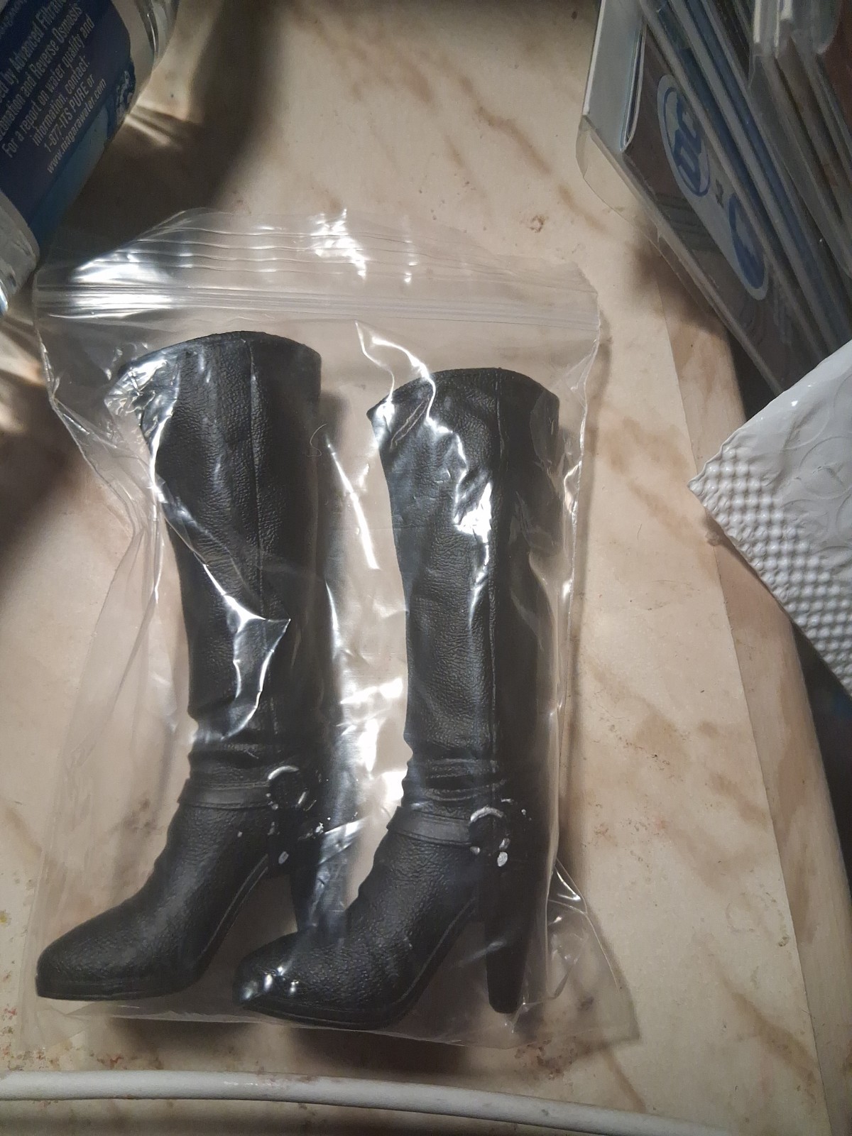 NEW 1/6 scale black boots for 12&Prime; Female figure worldbox Phicen Hot toys ❶USA❶