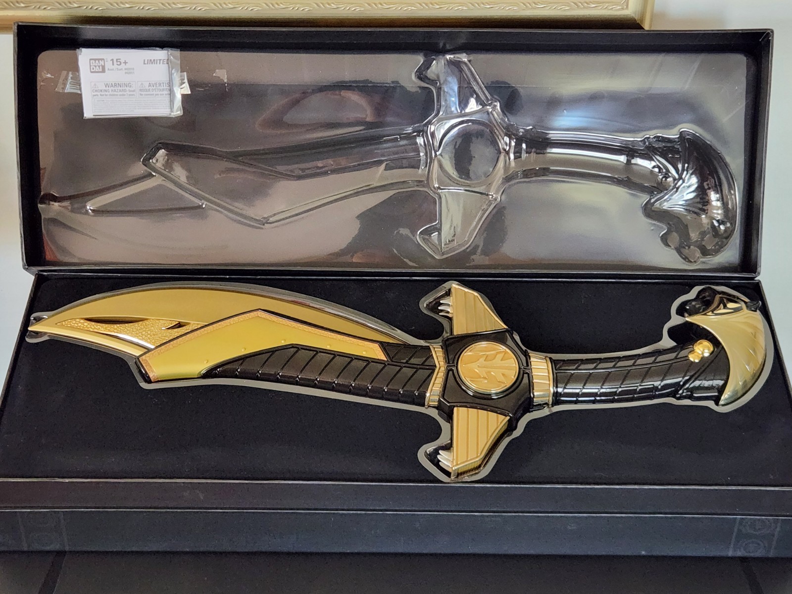 L.E. SDCC MMPR Power Rangers Legacy Black Saba Talking Tiger Saber 0294/1000