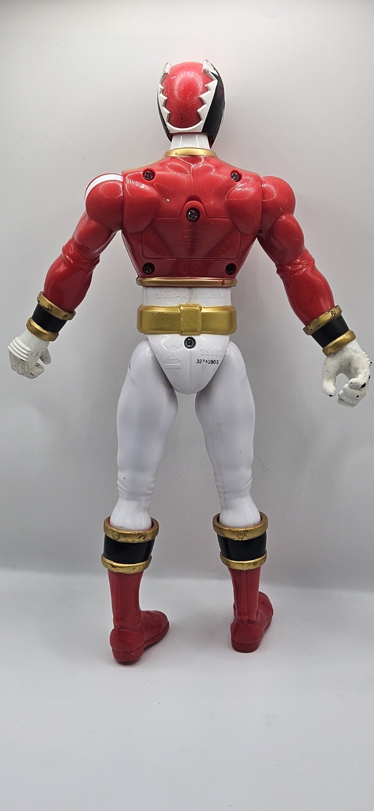 POWER RANGERS Megaforce Deluxe SFX Mega Red Ranger Action Figure 35192~10” WORKS