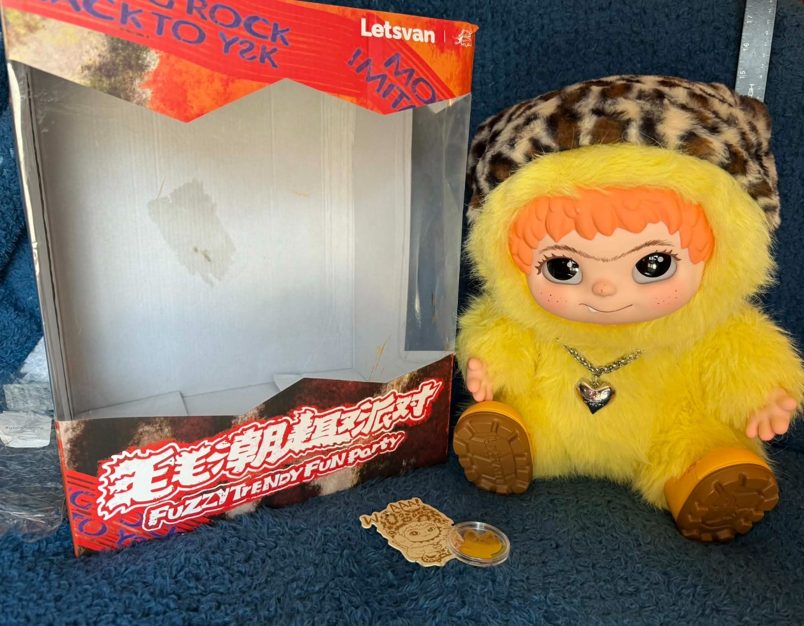 ✨XXL 800% 🎉BACK TO Y2K! 🎉WAKUKU 🐆FuZZy TrENdy FuN ParTy🐆HTF RaRe 15&Prime; PLUSH✨