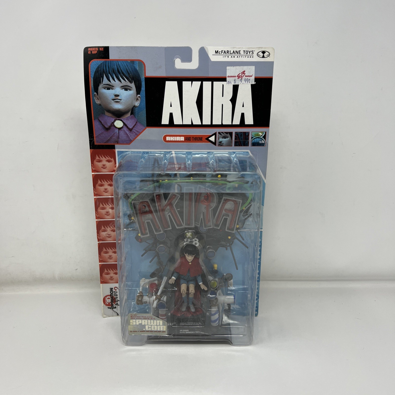 2000 McFarlane’s 3D Animation From Japan 2 Akira And Throne New Sealed