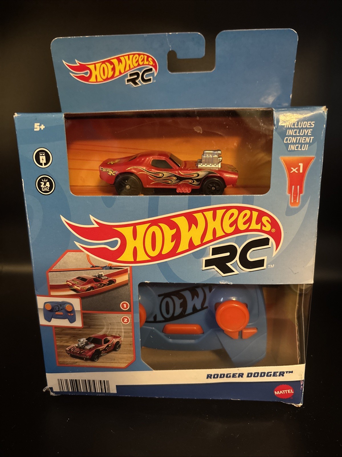 Mattel Hot Wheels 2020 RC Rodger Dodger Remote Control #GWB73 1:64 Scale 2.4GHZ