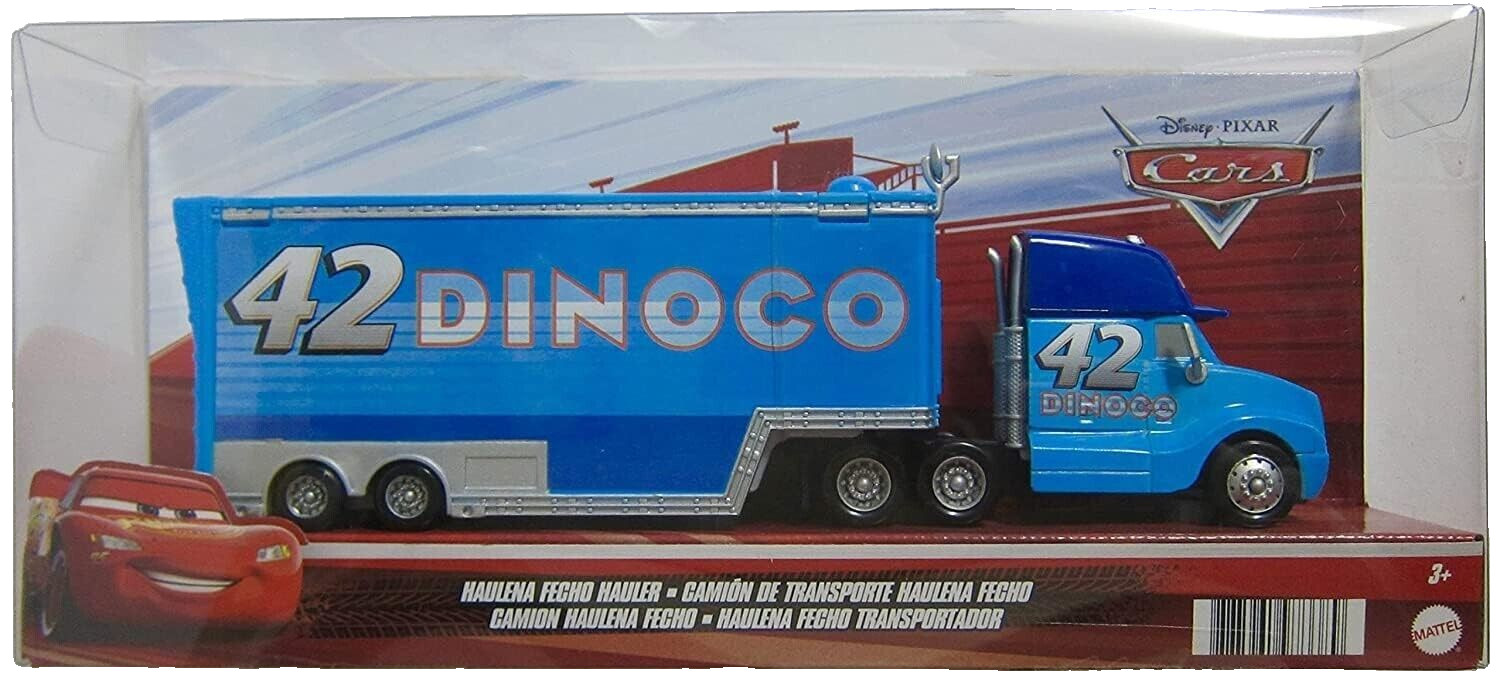 VHTF Disney Cal Weathers Fecho Hauler #42 Dinoco Grandstand Background 1:55