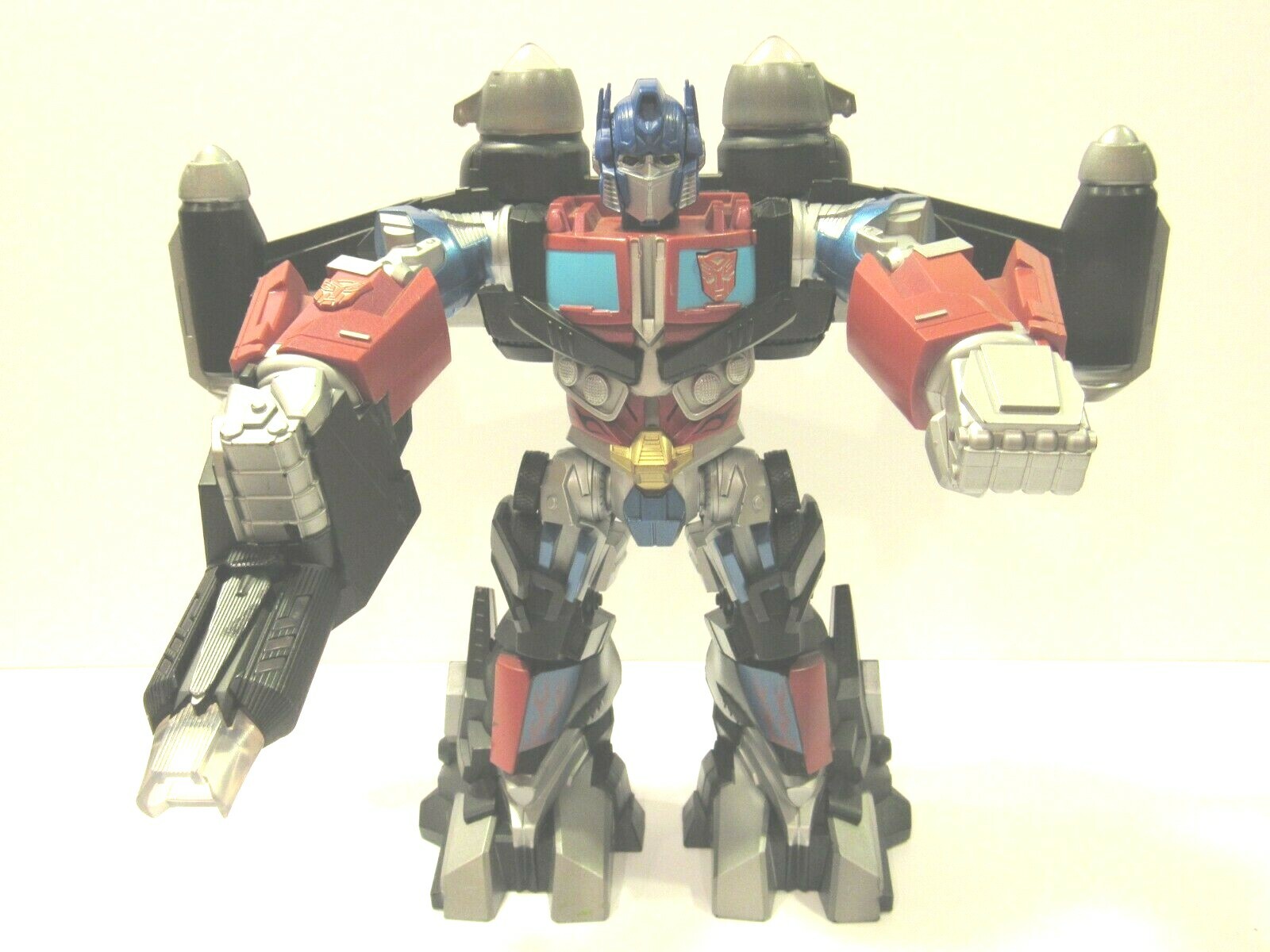 2008 Hasbro 12&Prime; OPTIMUS PRIME Transformers Mega Power Bot Kid Toy Sounds TESTED