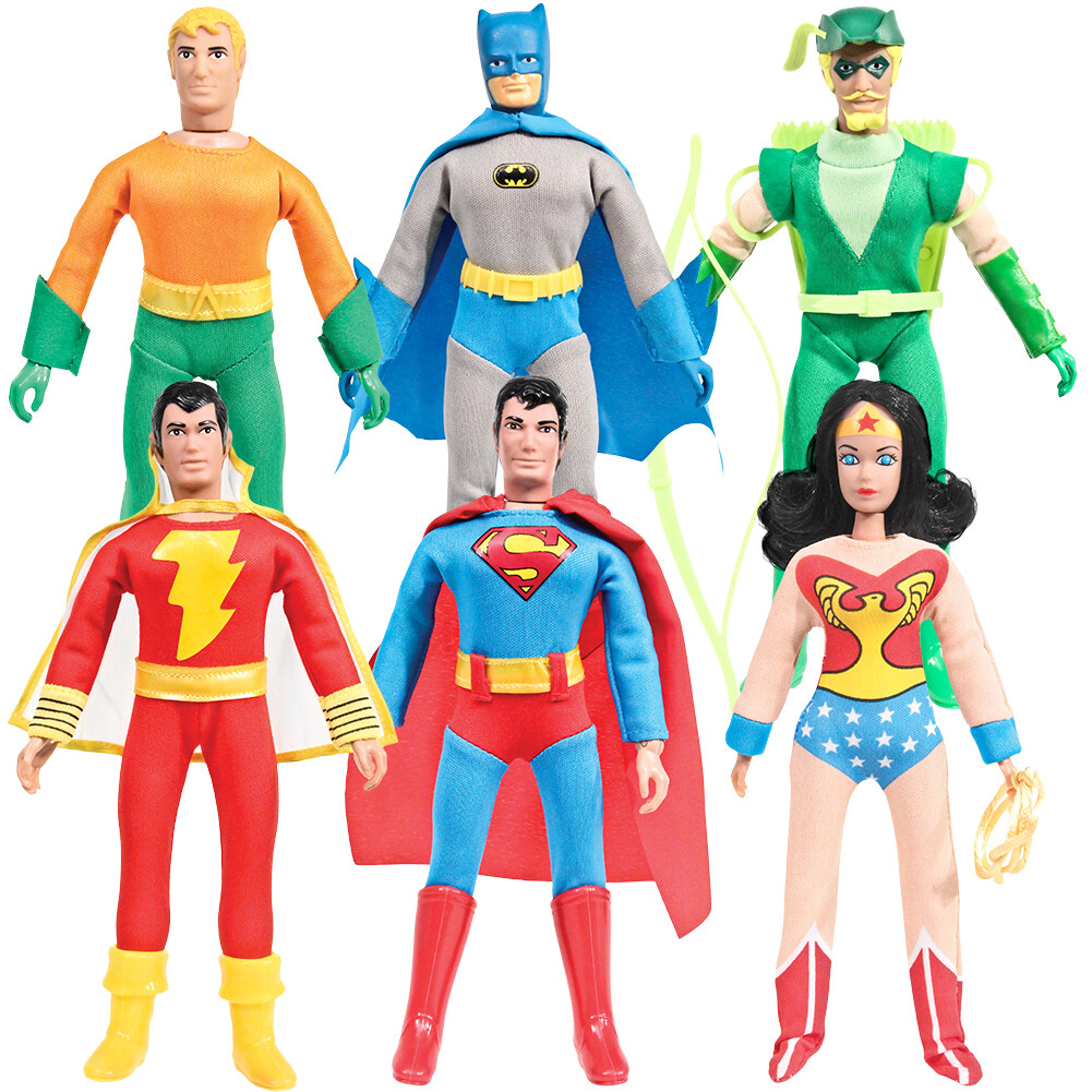 Justice League of America 8 Inch Retro Figures: Set of all 6 Figures [LOOSE]
