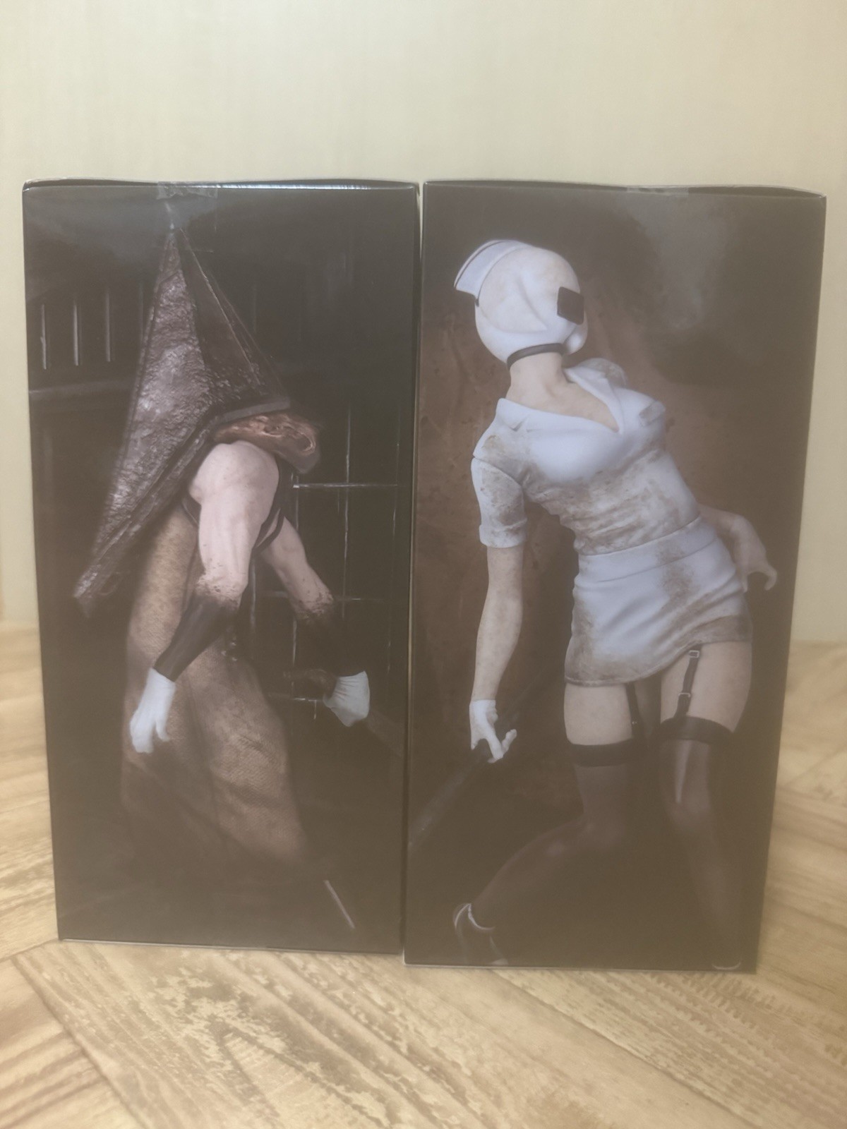 Silent Hill 2 Red Pyramid Thing & Bubble Head Nurse Figure Set Konami