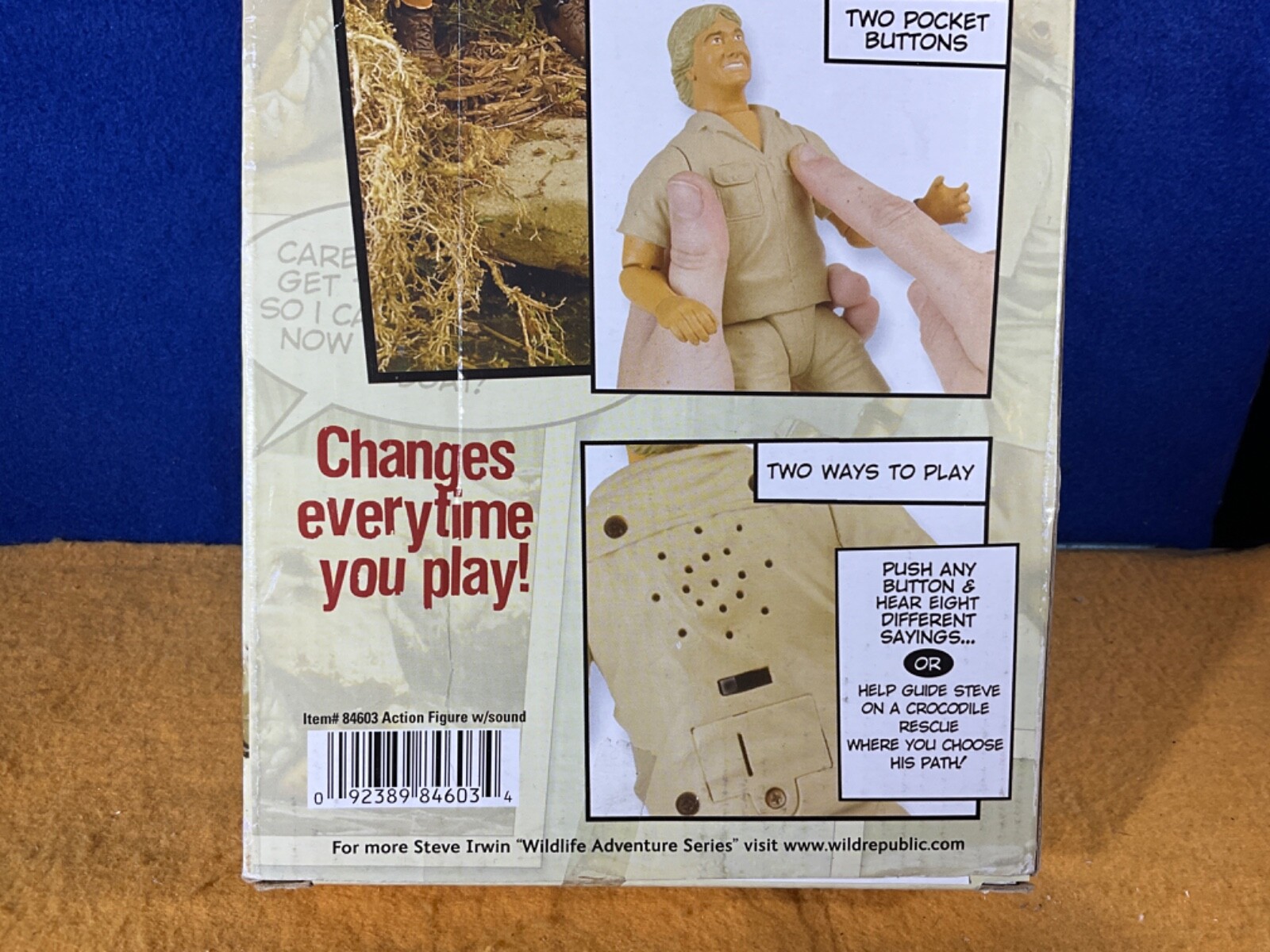 O11-11 STEVE IRWIN TALKING ACTION FIGURE – AUSTRALIA ZOO 2005 – CROCODILE HUNTER