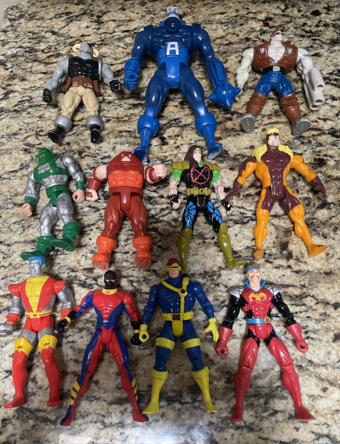 Vintage Marvel X Men Mutants Lot Of 11 Figures