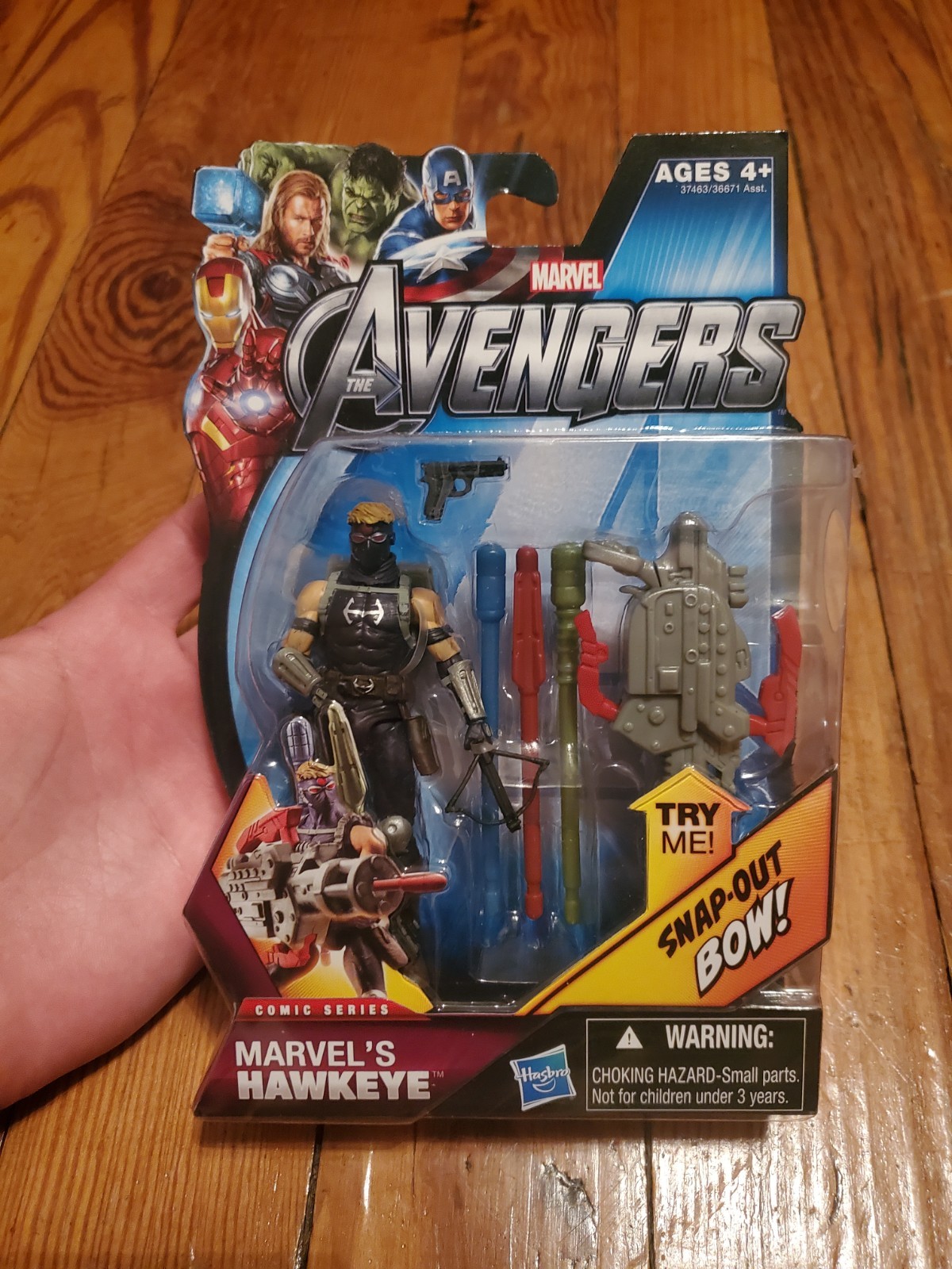 Marvel Avengers Movie Series 3.75&Prime; HAWKEYE Action Figure #05 Hasbro 2011