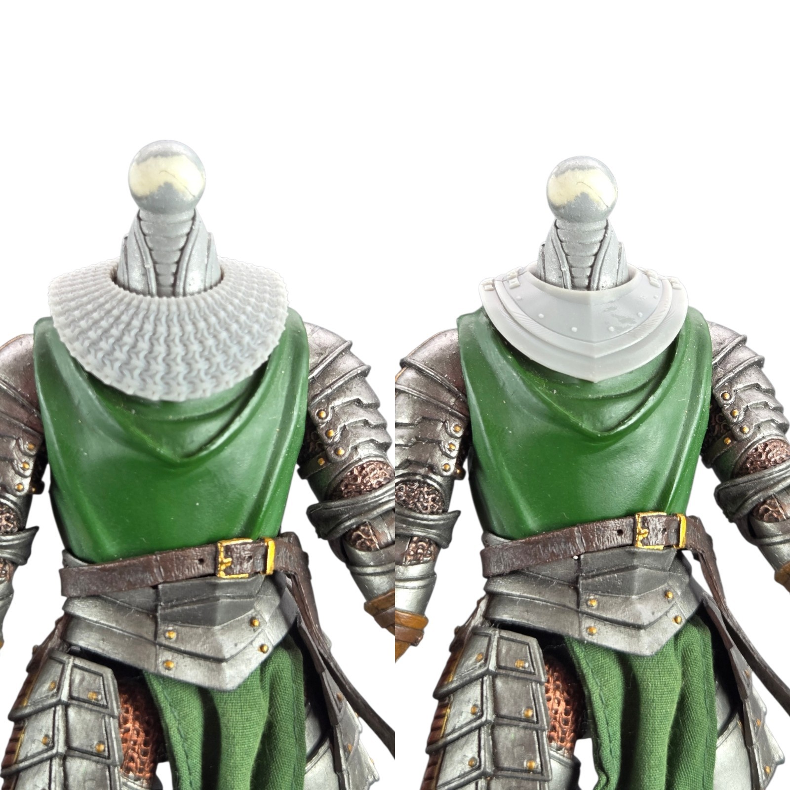 Custom 3d Printed Neck Guard 2 Pack Sculpt For Mythic Legions 1/12 Scale