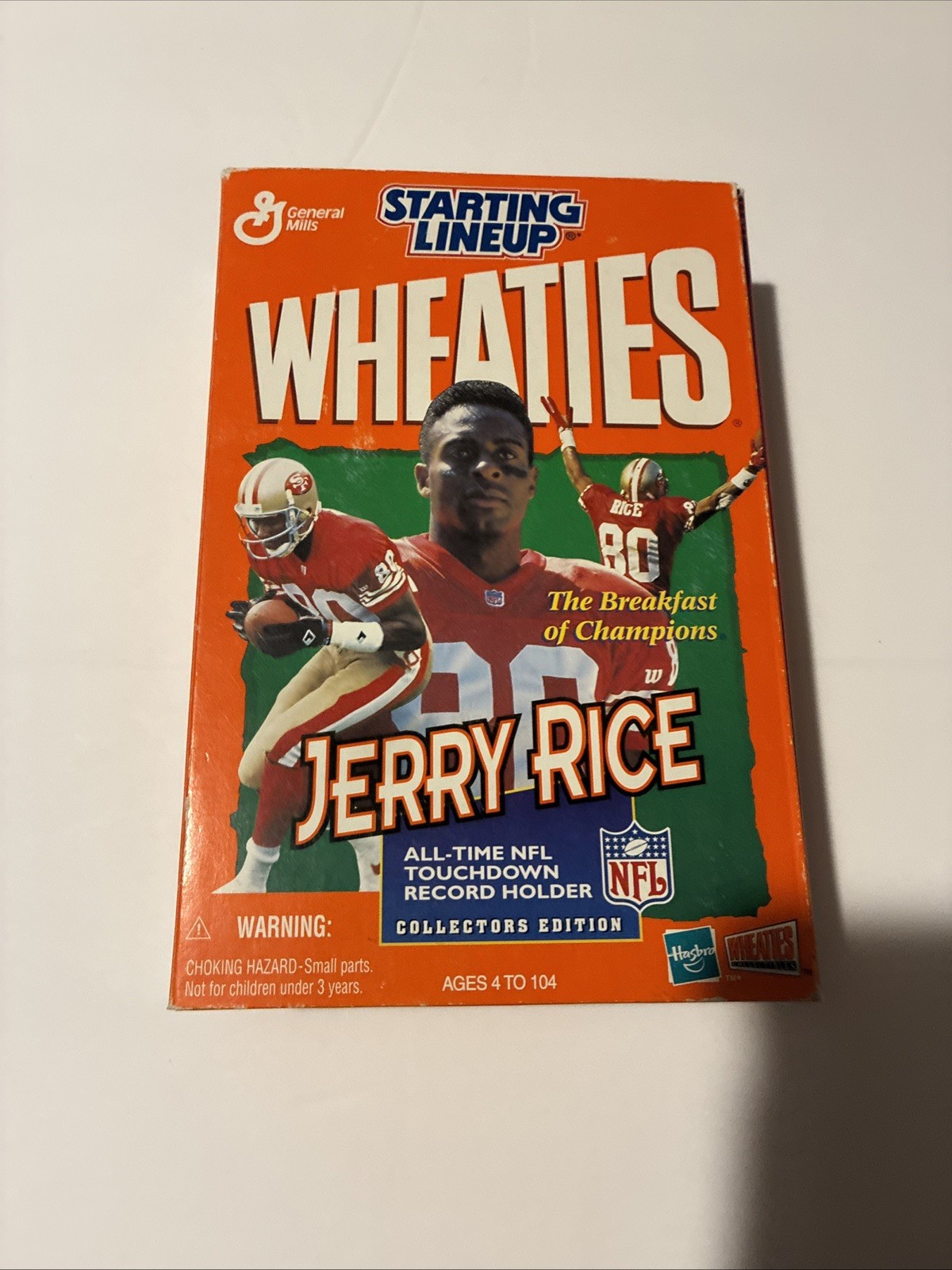 Jerry Rice 2000 Starting Lineup Wheaties Box New/Sealed San Francisco 49ers SLU!