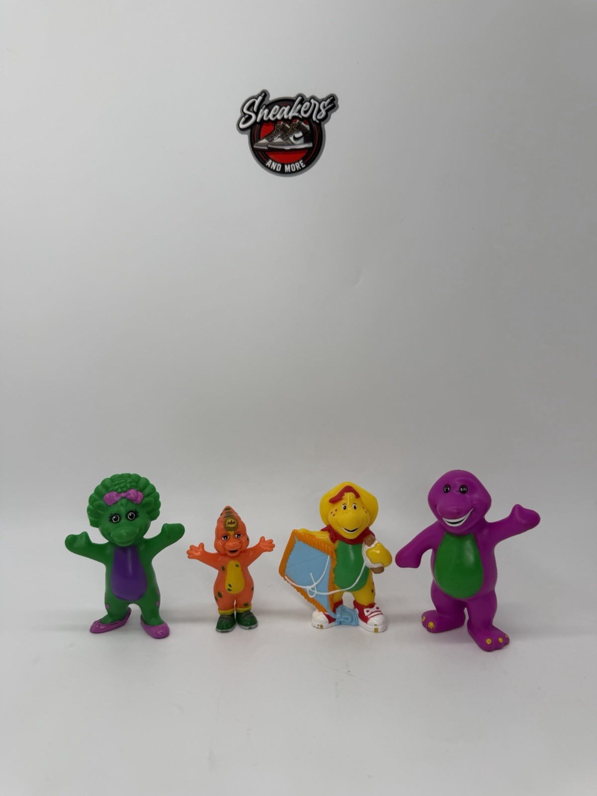 Barney The Dinosaur Friends Figure Set Cousin Riff Baby Bop BJ Lyons Toy Vintage