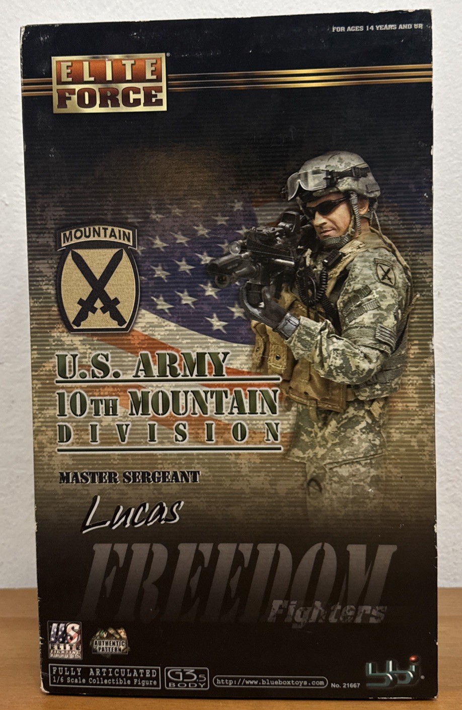 Elite Force U.S. Army 10th Mountain Division Master Sergeant Lucas