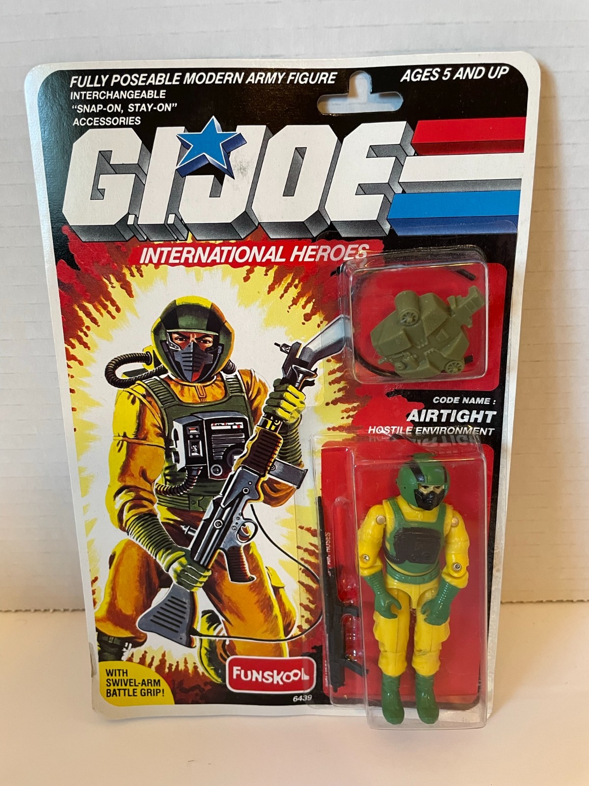 GI Joe ARAH AIRTIGHT 8 2001 Funskool India 3.75 International Heroes Cobra J20