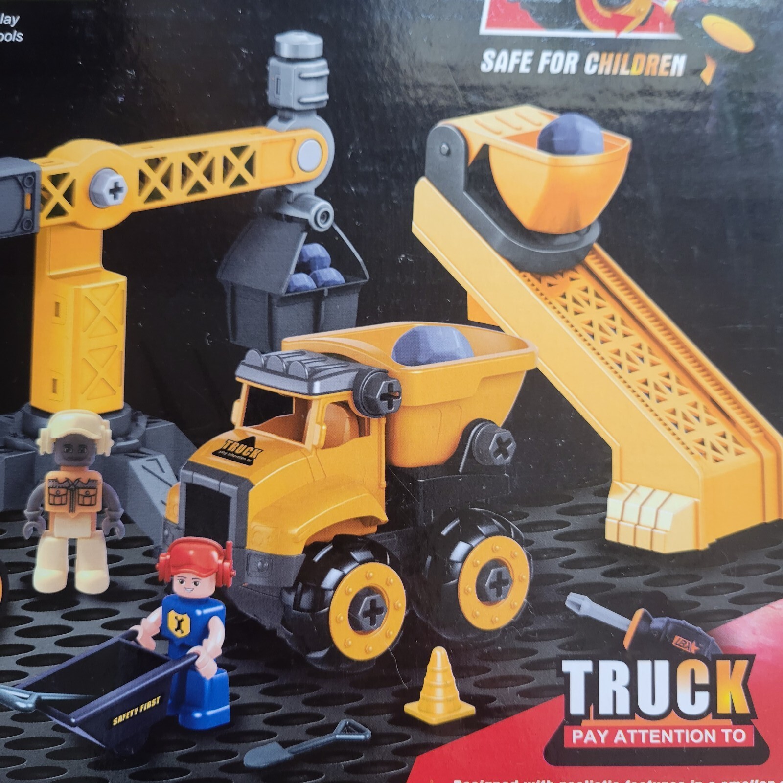 4 In 1 TAKE APART CONSTRUCTION MACHINE, JOYIN 10945 CONSTRUCTION TEAM