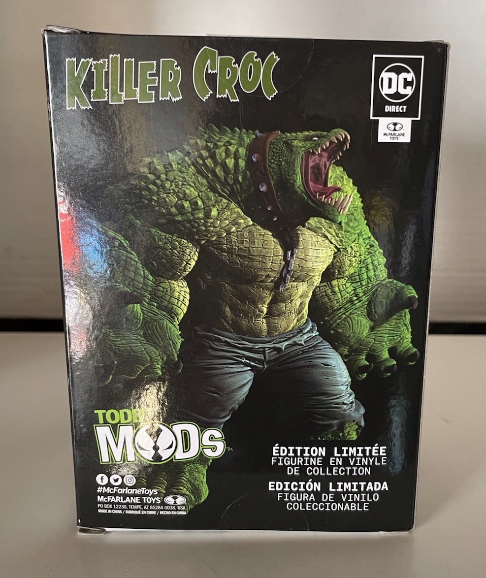 DC Direct Todd’s Mods Killer Croc Vinyl Figure 4.5&Prime; Scale Posed Figure NEW