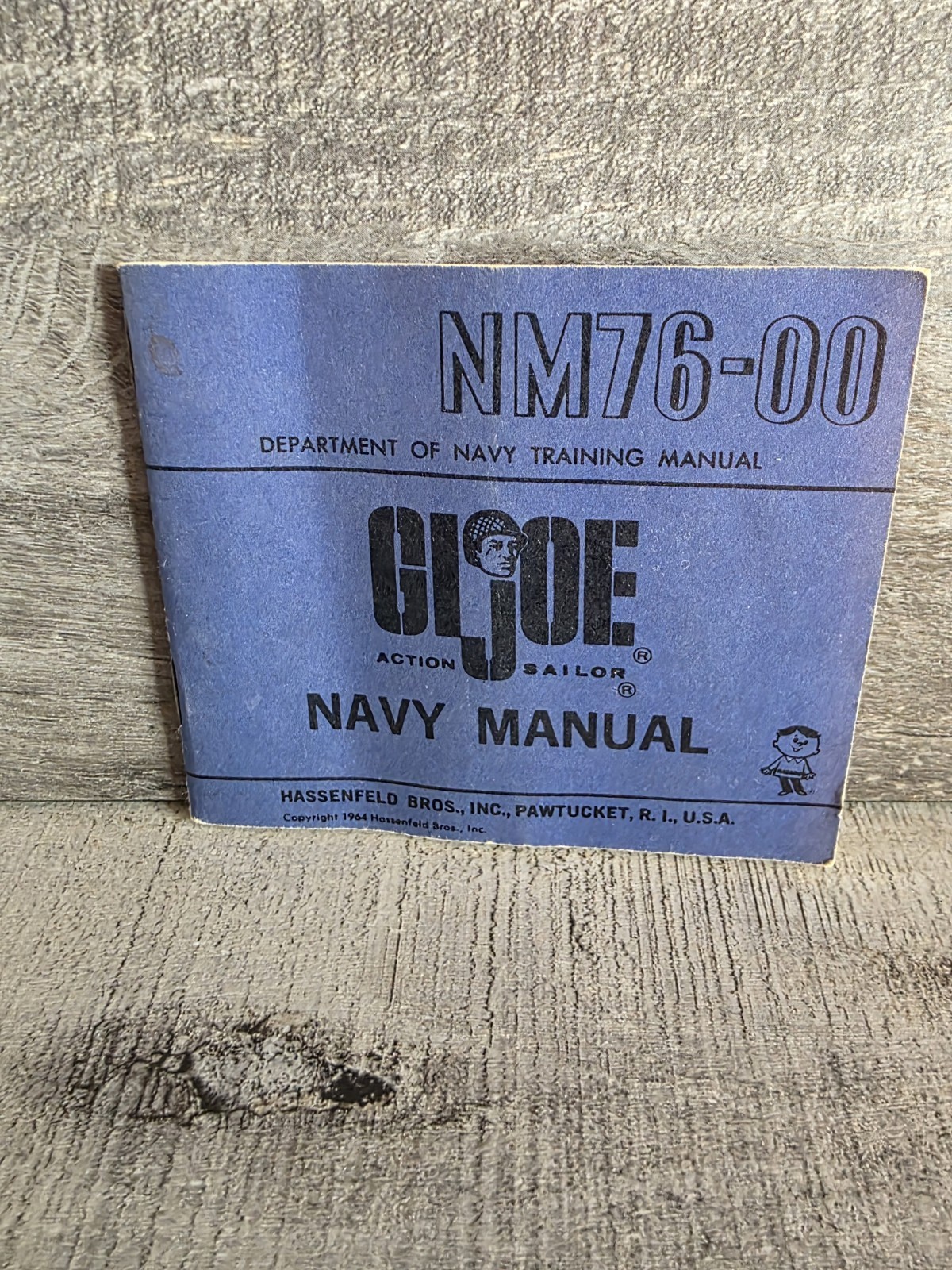 Vintage Hasbro G.I. Joe 1964 Navy Field Manual NM76-00 Bin124b
