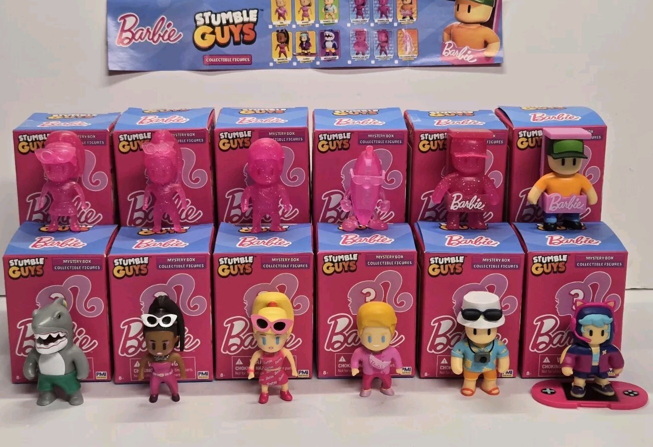 Stumble Guys x Barbie Limited Edition Mystery Figures Complete Set New Open Box!